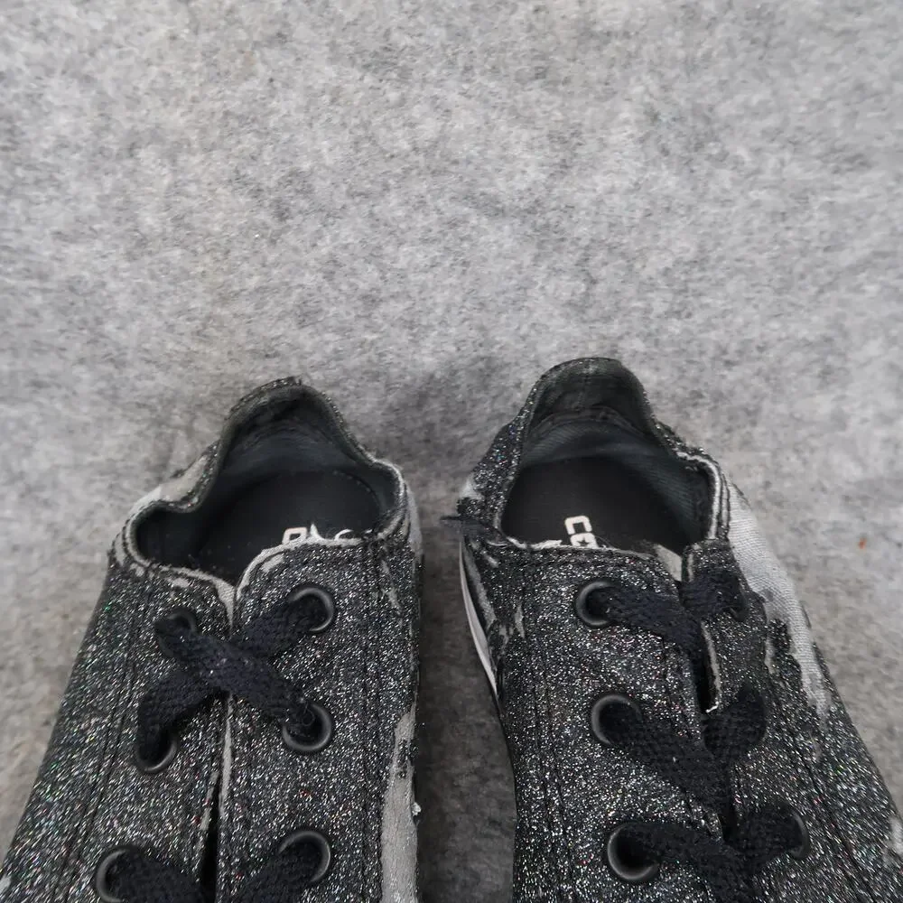 Converse Shoes Kids 2 Sneakers All Star Lace Up Casual Glitter Trainers Active